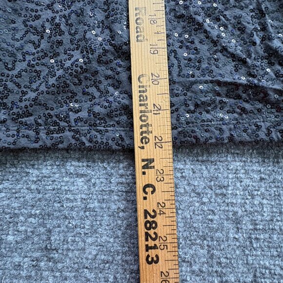 Banana‎ Republic Top Womens Small Black Sequins Dark Fairy Boho Sparkle Glitter - Picture 9 of 14